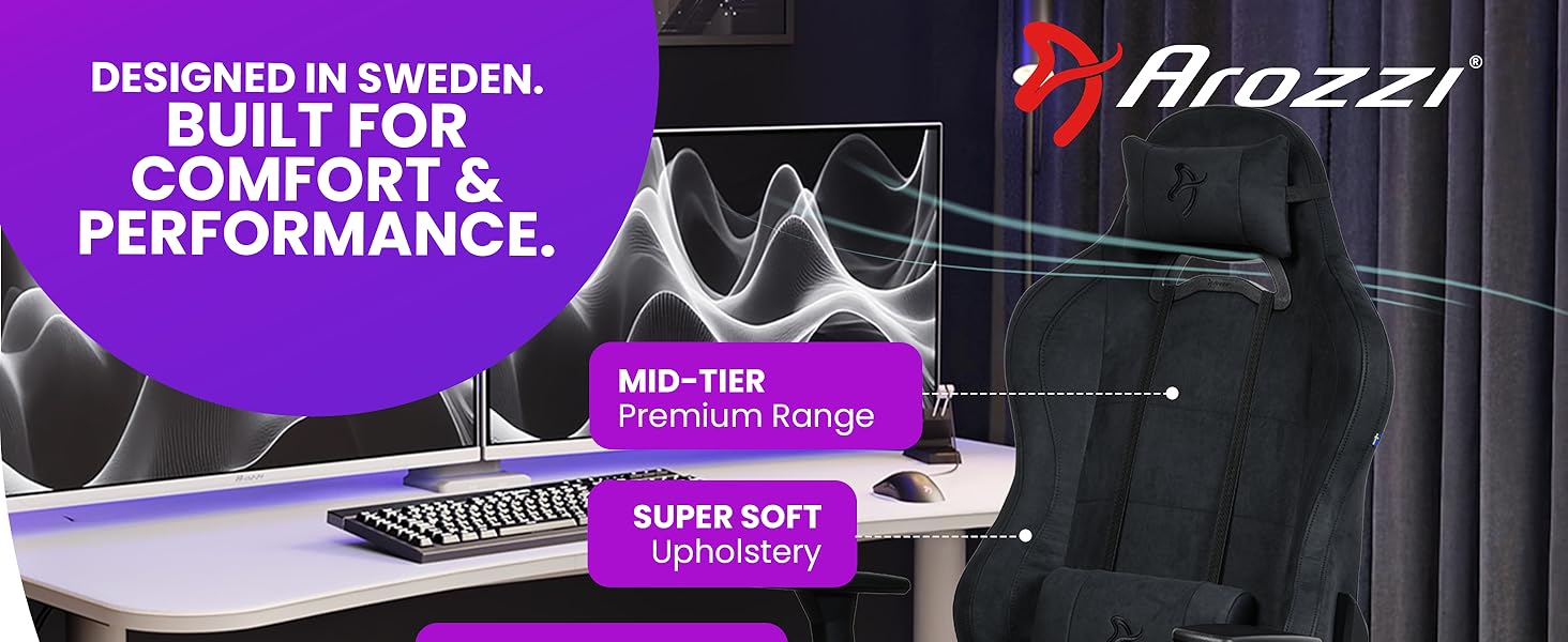 Gaming Chair with ergonomic design &amp;amp; modern racing style