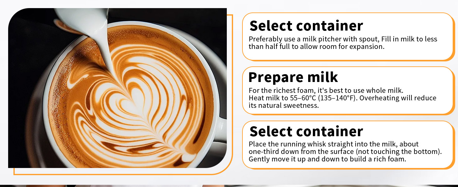 milk frother handheld rechargeable