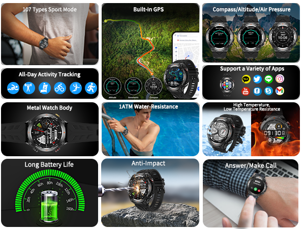 Men Smart Watch GPS Watch