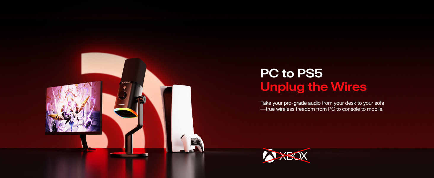 wireless dynamic gaming microphone for pc