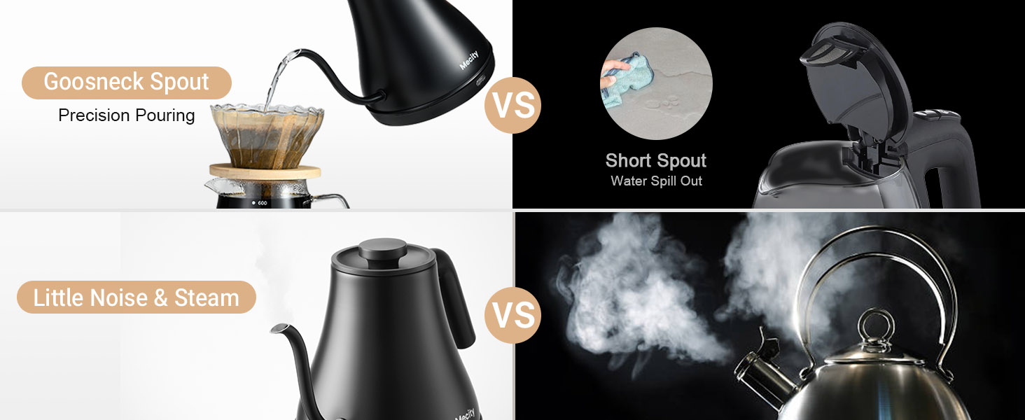 Electric Tea Kettle with gooseneck Spout