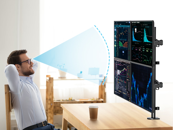 monitor desk mount for 4 monitors