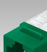 Everest Media Solutions 90° Angled CAT6/5e Keystone Jack in White - Slim Profile RJ45 Female Conn...