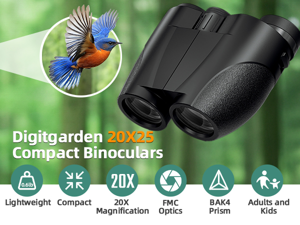 Digitgarden 20X25 Compact Binoculars 