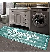 Pauwer Farmhouse Laundry Room Rug Runner 20"X59" Non Slip Laundry Rugs and Mats for Laundry Room ...