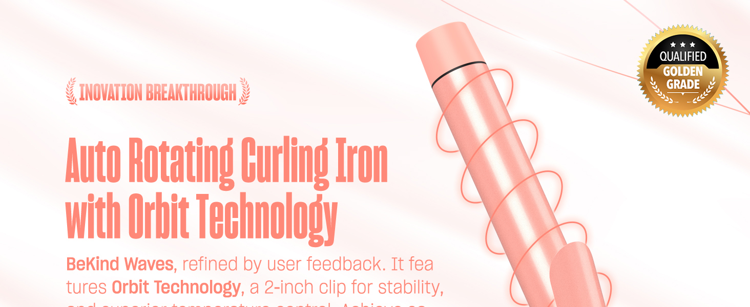 Auto Rotating Curling Iron with Orbit Technology