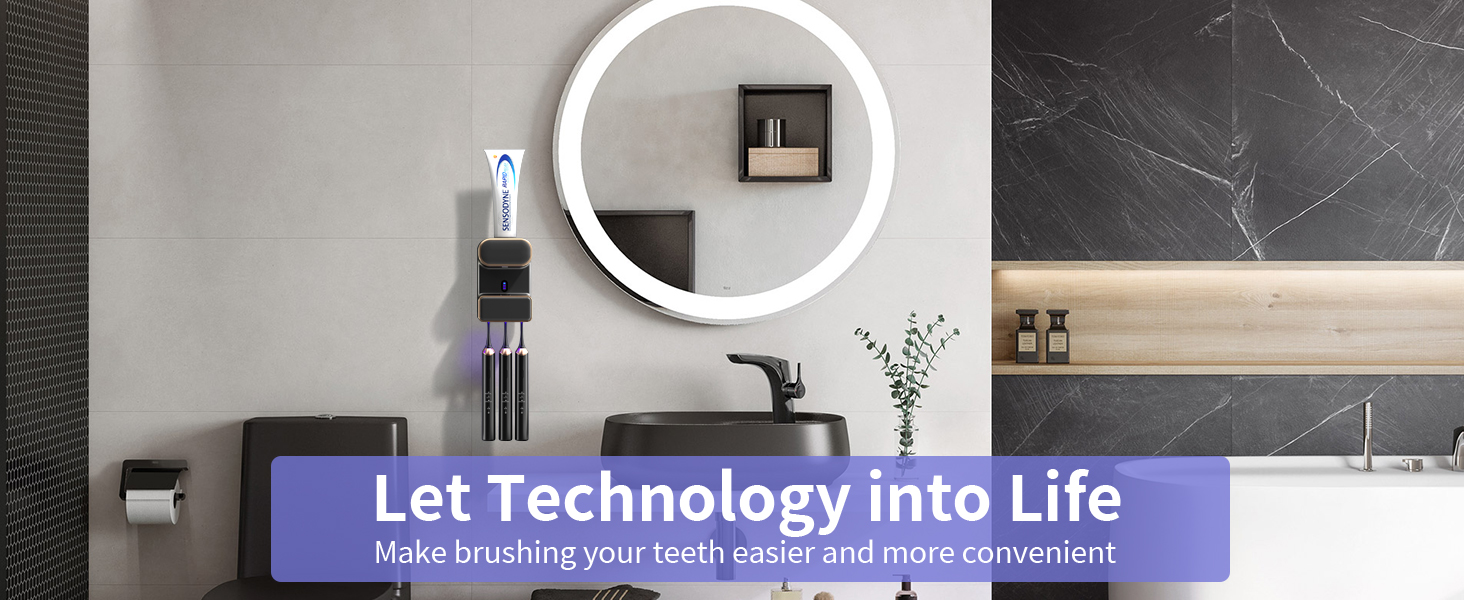 Wall Mounted Electric Toothpaste Dispenser with 3 Toothpaste Slots