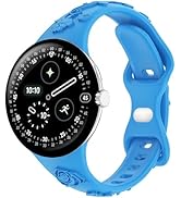 Eiavike Floral Engraved Slim Bands Compatible with Google Pixel Watch 4 3 (41mm)/Pixel Watch 2 1,...