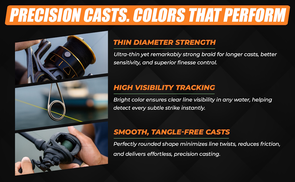 crappie braid fishing line rod fish multifilament spool braided rope supply outdoor sports