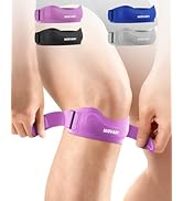 Movary Silicone Patellar Tendon Support Strap 1-Pack, Knee Brace for Women &amp; Men, Adjustable Non-...