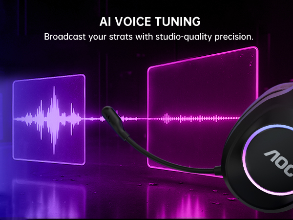 wireless gaming headset with mic