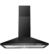 Black Wall Mount Range Hood
