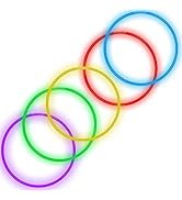 Windy City Novelties 22" Glow Stick Necklaces - 50 Pack