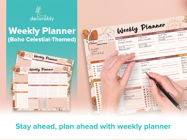 weekly to do list planner