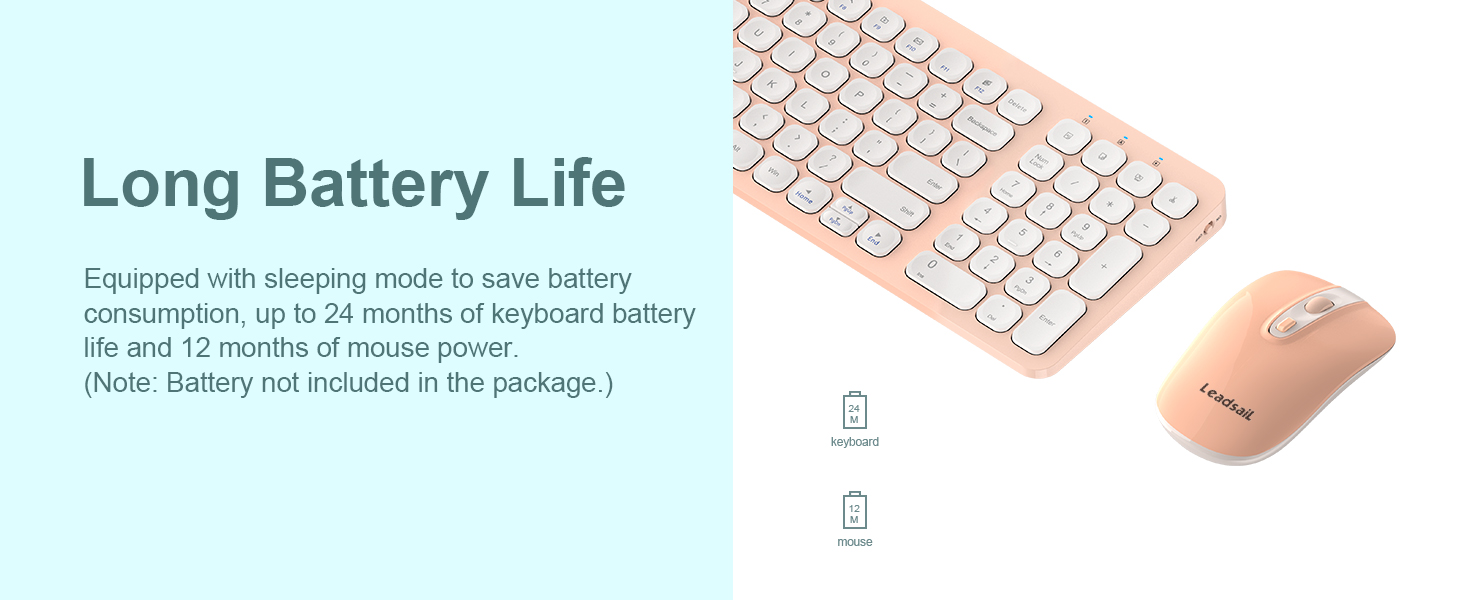 Wireless keyboard and mouse