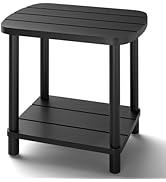 LEJANEOYE Outdoor Coffee Table, 2-Tier Adirondack Outdoor Side Table Weather Resistant, Patio End...