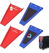 4-Pack Magnetic Wrench Organizer, 64-Slot Premium Wrench Rack Holder Tool Trays for Toolboxes Dra...