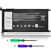 YOBVTBF 42WH WDX0R Replacement Laptop Battery for Dell Inspiron 13 15 5000 7000 Series 5567 5570 ...