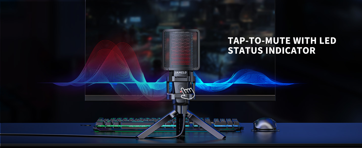 microphone with convenient one-click mute