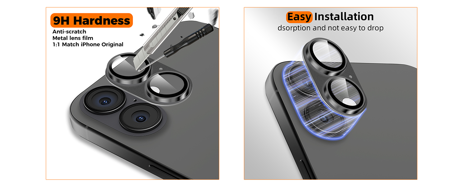 WowFluy 2 Pack Screen Protector for iPhone 17 with Lens Protector