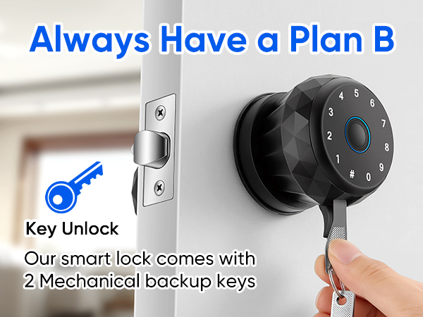 Smart Door Knob Fingerprint Door Lock