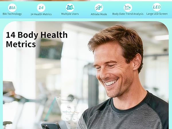 arboleaf body fat scale with BIA