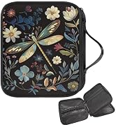 Doojoayie Dragonfly Knitting Needle Storage Crochet Hook Case Large Capacity Knitting Neddle Case...