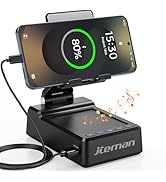 JTEMAN Gifts for Men Women,Adjustable Cell Phone Stand with Bluetooth Speaker and Charging Functi...