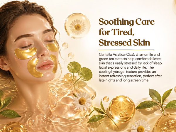 Centella Asiatica (Cica), chamomile and green tea extracts help comfort delicate skin