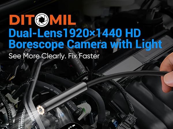 dual lens borescope