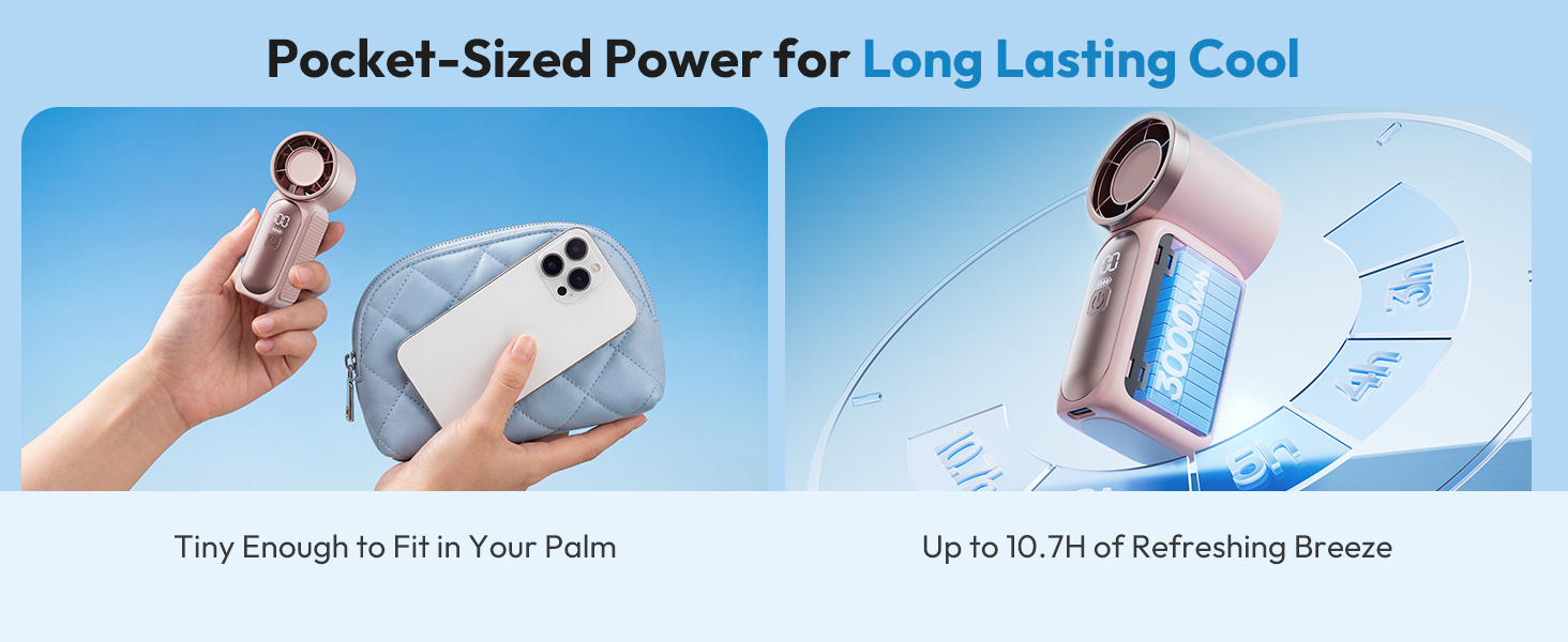 mini handheld hand held portable fan