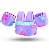 SULIFEEL Kids Swim Vest Toddler Floaties for 20-66 Pounds Girls and Boys, with Removable Arm Wate...