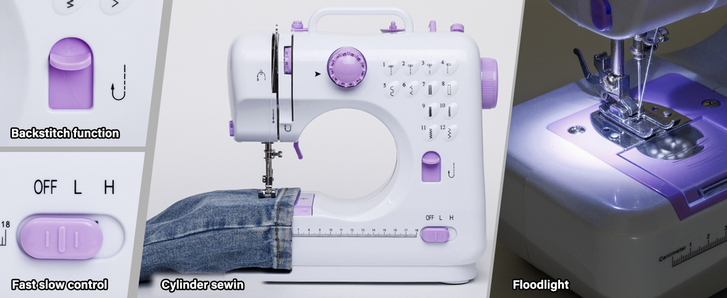 Sewing Machine with Extension Table, Mini Sewings Machines Portable Electric Sewing Machine