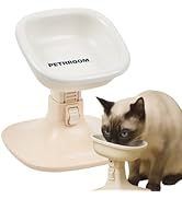PETHROOM Well Fit Elevated Dog Bowl Stand – Adjustable Height 4.5–7.4 in with 0–22° Tilt, Stable ...