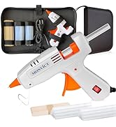 MONVICT Hot Glue Gun Kit, Mini Glue Gun with Carrying Case,20 Pcs Premium Glue Sticks, 10 Pcs Woo...