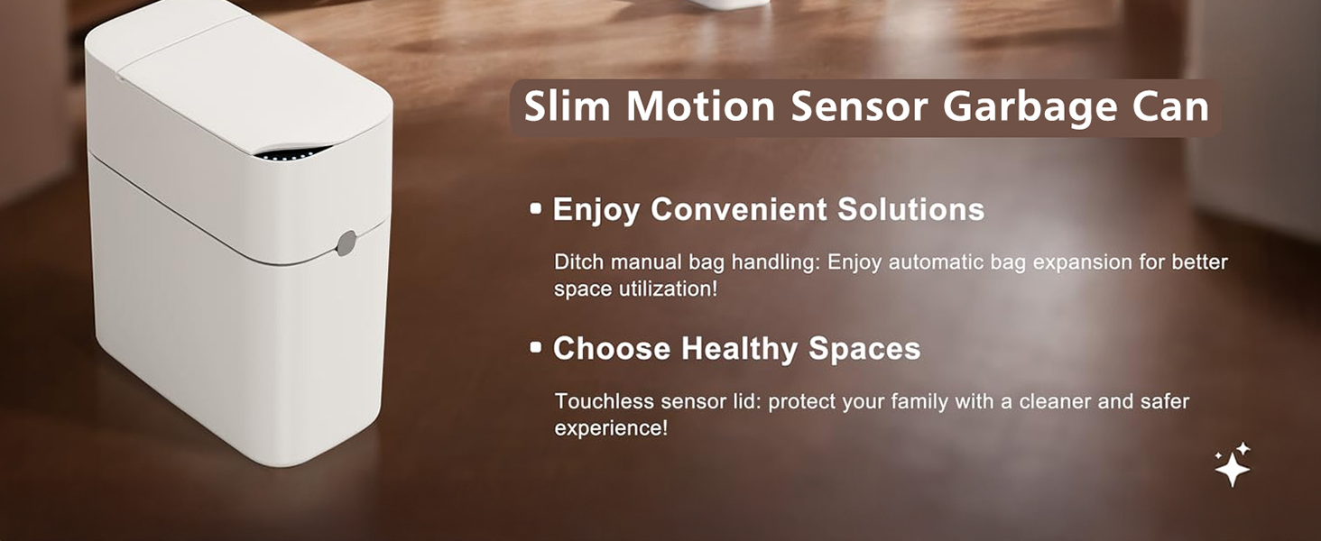 Slim Motion Sensor Garbage Can