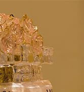 DIY Ice Cube Rose Light LED Night Light Kit, 3 Speed Dimming Bedside Lamp with USB Cable and Swit...