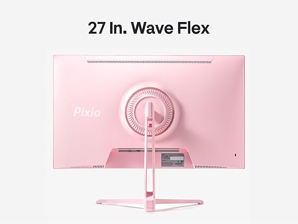 Pixio PX278 Wave Pink 27 inch 180Hz Refresh Rate Quad HD 1440p Resolution Fast IPS Panel 1ms GTG Res...