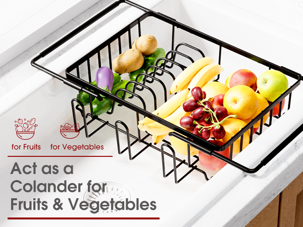 over the sink dish drying rack