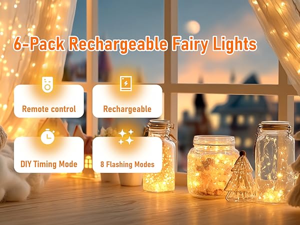 rechargeable fariy lights