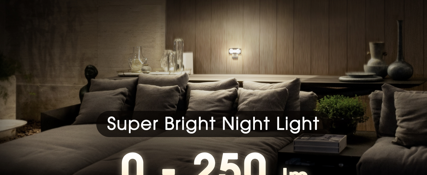 Bright Night Lights Plug into Wall