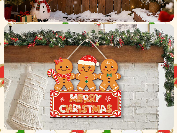 christmas front door sign