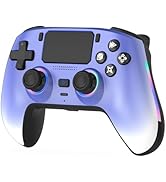 IWGAME Wireless Controller for PS-5/PC, Gamepad Built-in Mic with 2 Back Buttons Support Remap/Co...