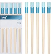 5 Pairs Fiberglass Chopsticks-Reusable Chopsticks Dishwasher Safe, 9.57 inch/24.3cm Matte Non-Sli...