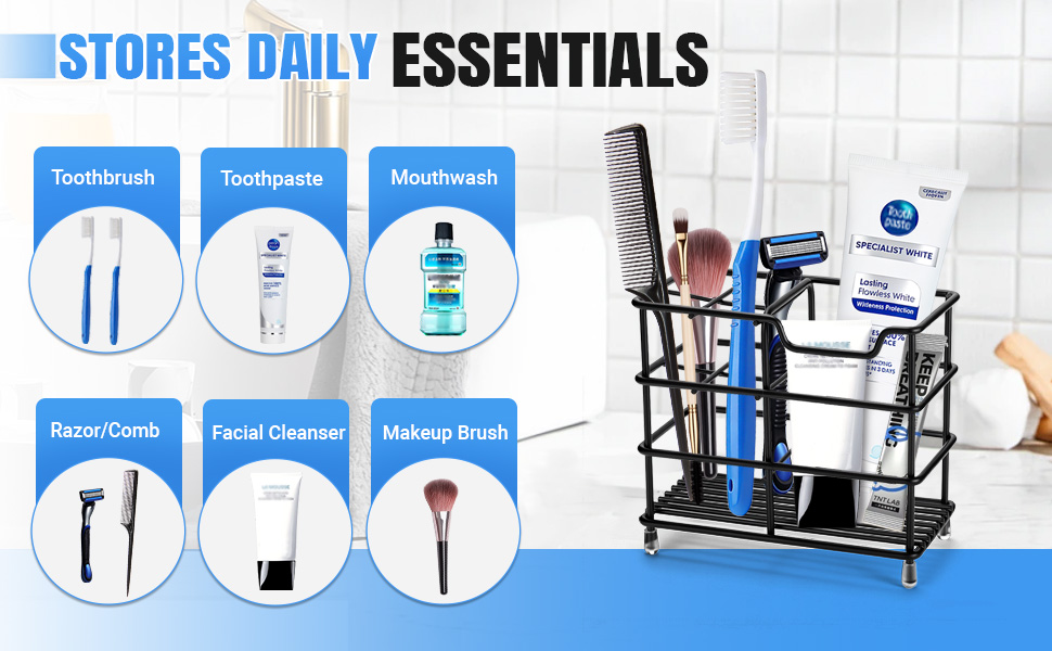 tooth brush holder for bathroom