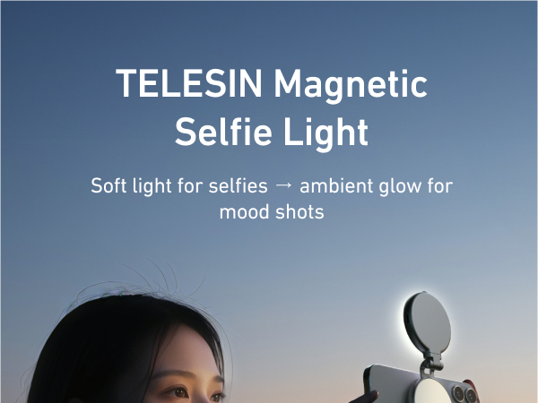 TELESIN Magnetic Selfie Light