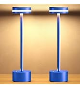 ECOESPTI Cordless Table Lamp, Portable Rechargeable Bedside Lamp, Touch Stepless Dimmable Desk La...