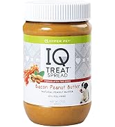 Hyper Pet IQ Treat Spread Dog Peanut Butter (100% Natural-Xylitol Free Peanut Butter for Dogs-Use...