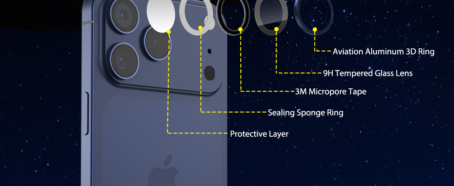 iphone camera lens protector 17 pro