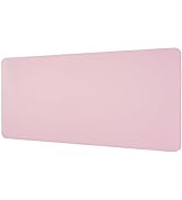 Laokiiy Desk Mat, Dual-Sided Desk Pad, Large Mouse Pad for Desk, Natural Cork &amp; PU Leather Non-Sl...